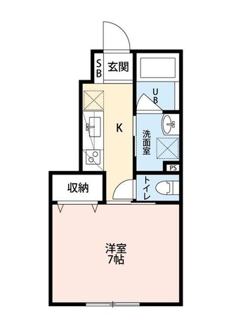 クレール東船橋の物件間取画像